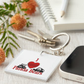 I Heart Panda Beren Sleutelhanger (Voorkant Rechts)