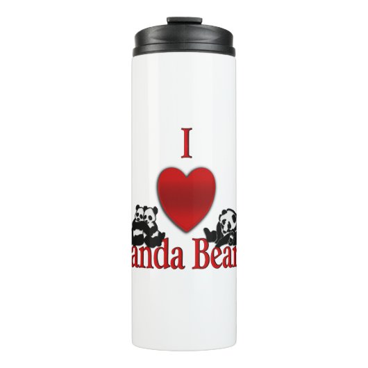 I Heart Panda Beren Thermosbeker (Voorkant)