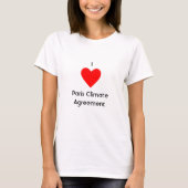 I Heart Paris Climate Agreement T-shirt (Voorkant)