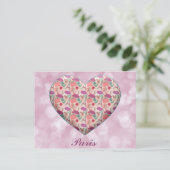 I Heart Paris France Eiffel Tower Briefkaart (Staand voorkant)