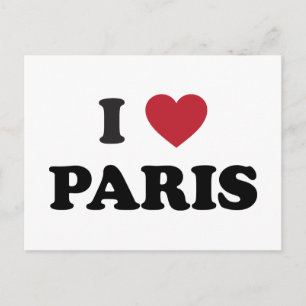 I Heart Paris Frankrijk Briefkaart