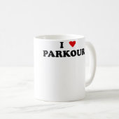 I Heart Parkour Practitioner Free Runner - I Love  Koffiemok (Voorkant rechts)