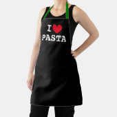 I Heart Pasta kitchen apron for Italian food lover Schort (Insitu)