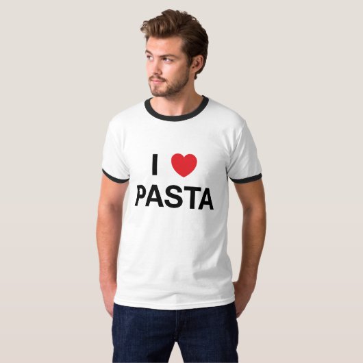 I HEART PASTA T-Shirt (Voorkant volledig)