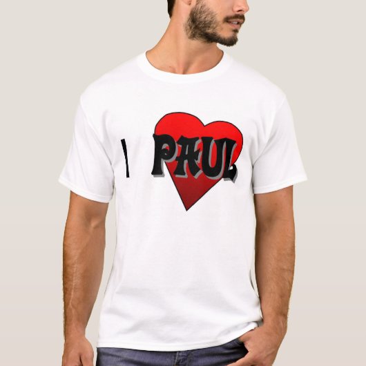 I Heart Paul T-shirt (Voorkant)
