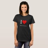 I Heart Pennsylvania Black Vrouwen T-shirt (Voorkant volledig)