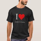 I Heart Pennsylvania blk Mannen T-shirt (Voorkant)