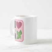 I Heart Peppermint Visual Icons Kerstfeest Joy Koffiemok (Voorkant links)