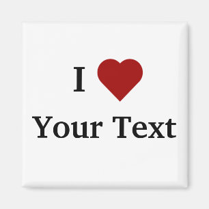 I Heart (personalize) magneet