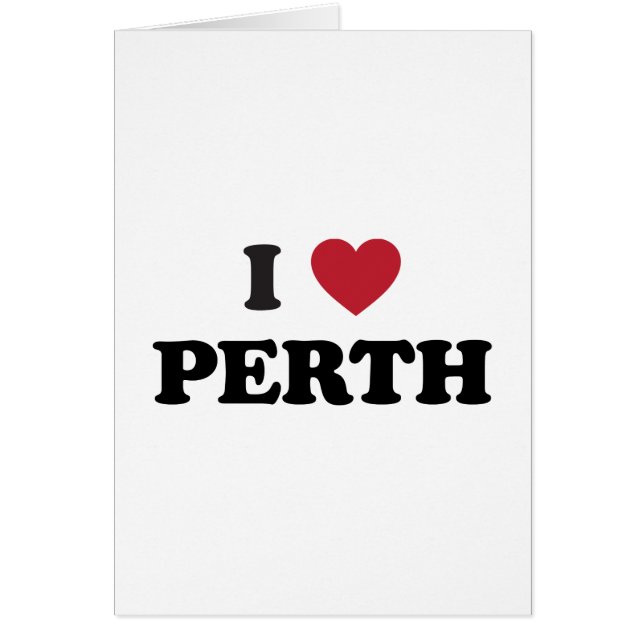 I Heart Perth Australia (Voorkant)