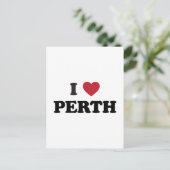 I Heart Perth Australia Briefkaart (Staand voorkant)