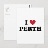 I Heart Perth Australia Briefkaart (Voorkant / Achterkant)
