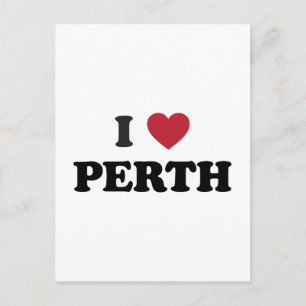 I Heart Perth Australia Briefkaart