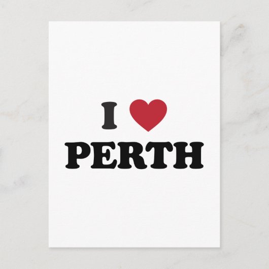 I Heart Perth Australia Briefkaart (Voorkant)