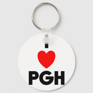 I Heart PGH Sleutelhanger