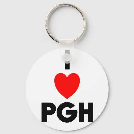 I Heart PGH Sleutelhanger (Voorkant)