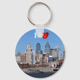 I Heart Philly Skyline, Closeup Sleutelhanger