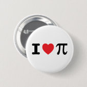 I Heart Pi Button (Voorkant /achterkant)