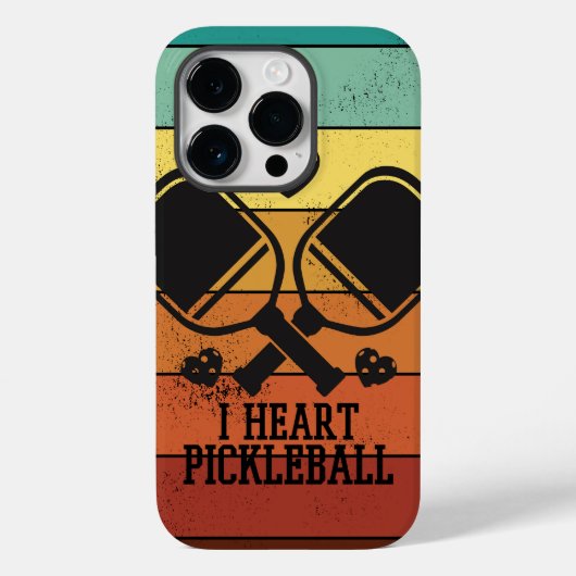 I Heart Pickleball - Fun Pickleball Lover Design Case-Mate iPhone Case (Achterkant)