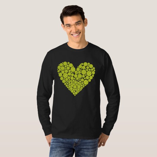 I Heart Pickleball T-shirt (Voorkant volledig)
