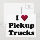 I Heart Pickup Trucks Briefkaart (Voorkant / Achterkant)