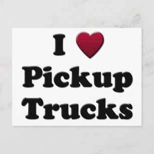 I Heart Pickup Trucks Briefkaart