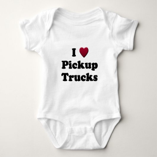 I Heart Pickup Trucks Romper (Voorkant)