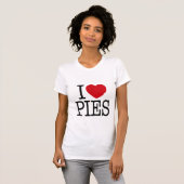 I Heart Pies T-shirt (Voorkant volledig)