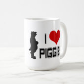 I Heart Piggies coffe mok (Voorkant rechts)