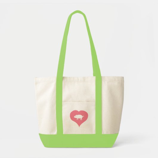 I Heart Pigs Bag Tote Bag (Voorkant)