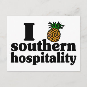 I Heart (Pineapple) Southern Hospitality Briefkaart