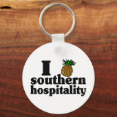 I Heart (Pineapple) Southern Hospitality Sleutelhanger (Voorkant)