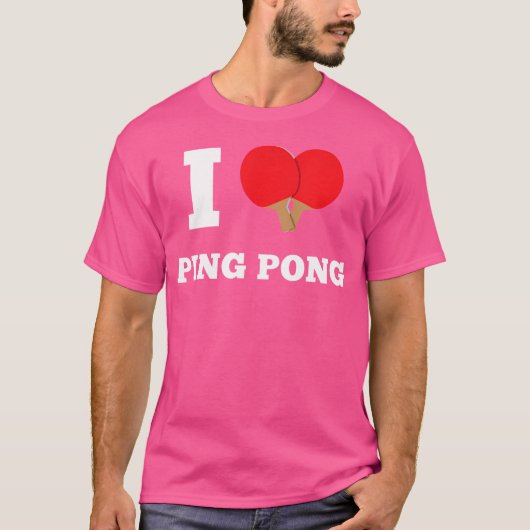 I Heart Ping Pong T-shirt (Voorkant)
