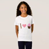 I Heart Pink Cupcakes Shirt (Voorkant volledig)