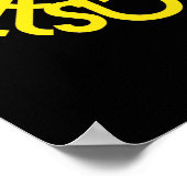 I Heart Pittsburgh Poster - Black'n Gold (Hoek)