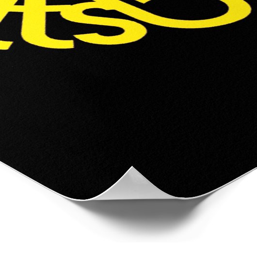 I Heart Pittsburgh Poster - Black'n Gold (Hoek)