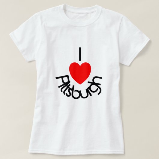 I Heart Pittsburgh T-shirt (Design voorkant)