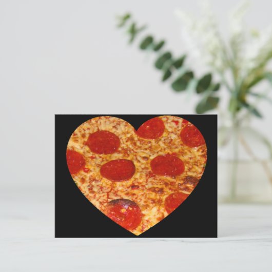 I Heart Pizza Briefkaart (Staand voorkant)