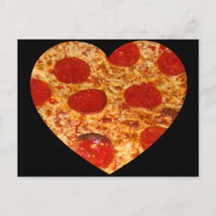 I Heart Pizza Briefkaart
