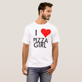I Heart Pizza Girl T-shirt (Voorkant volledig)