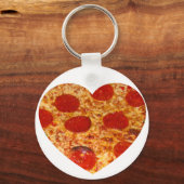 I Heart Pizza Sleutelhanger (Voorkant)