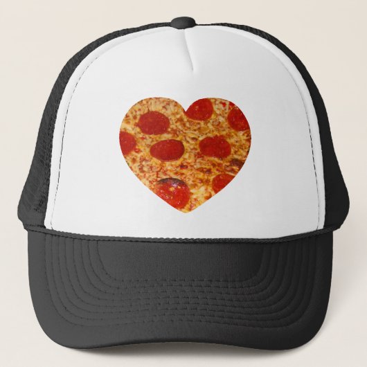 I Heart Pizza Trucker Pet (Voorkant)