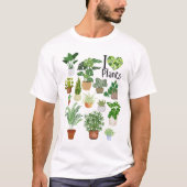 I Heart Plants Basic T-Shirt (Voorkant)