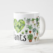 I Heart Plants Jumbo Mug Grote Koffiekop (Voorkant rechts)