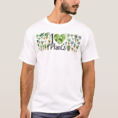 I Heart Plants Men's Basic T-Shirt (Voorkant)