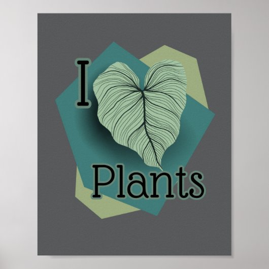 I Heart Plants poster (Voorkant)