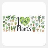 I Heart Plants Sticker (Voorkant)