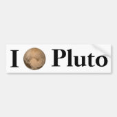 I Heart Pluto Bumpersticker (Voorkant)