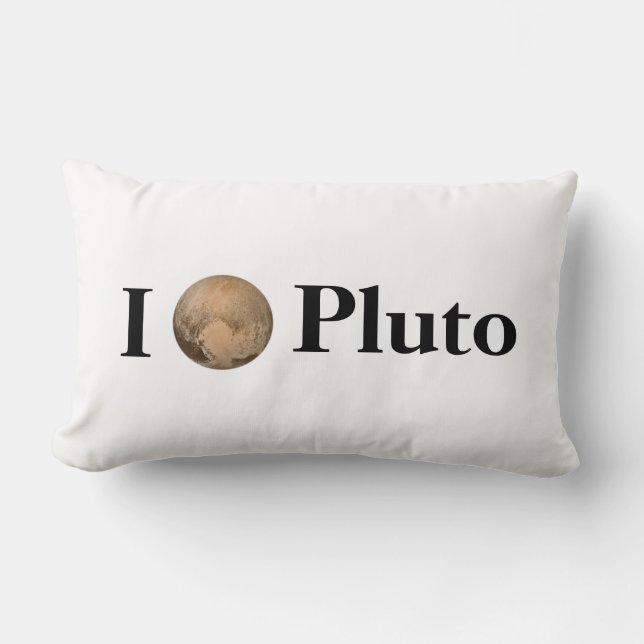 I Heart Pluto Kussen (Voorkant)