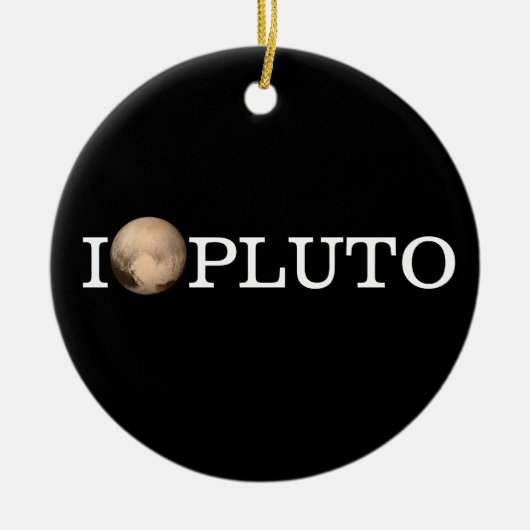 I Heart Pluto New Horizon Ornament (Voorkant)